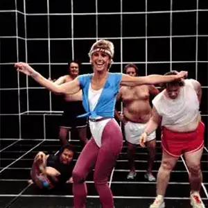 Olivia Newton John getting physical.