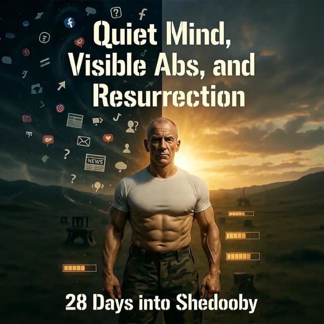Quiet Mind, Visible Abs, and Personal Resurrection – 28 Days into Shedooby